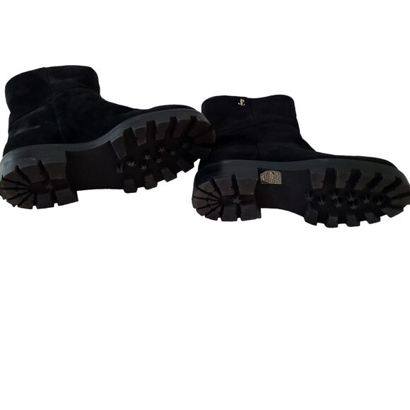 Jimmy Choo Haysel Flat Black Suede and Shearling Boot size 37 - Picture 8 of 15